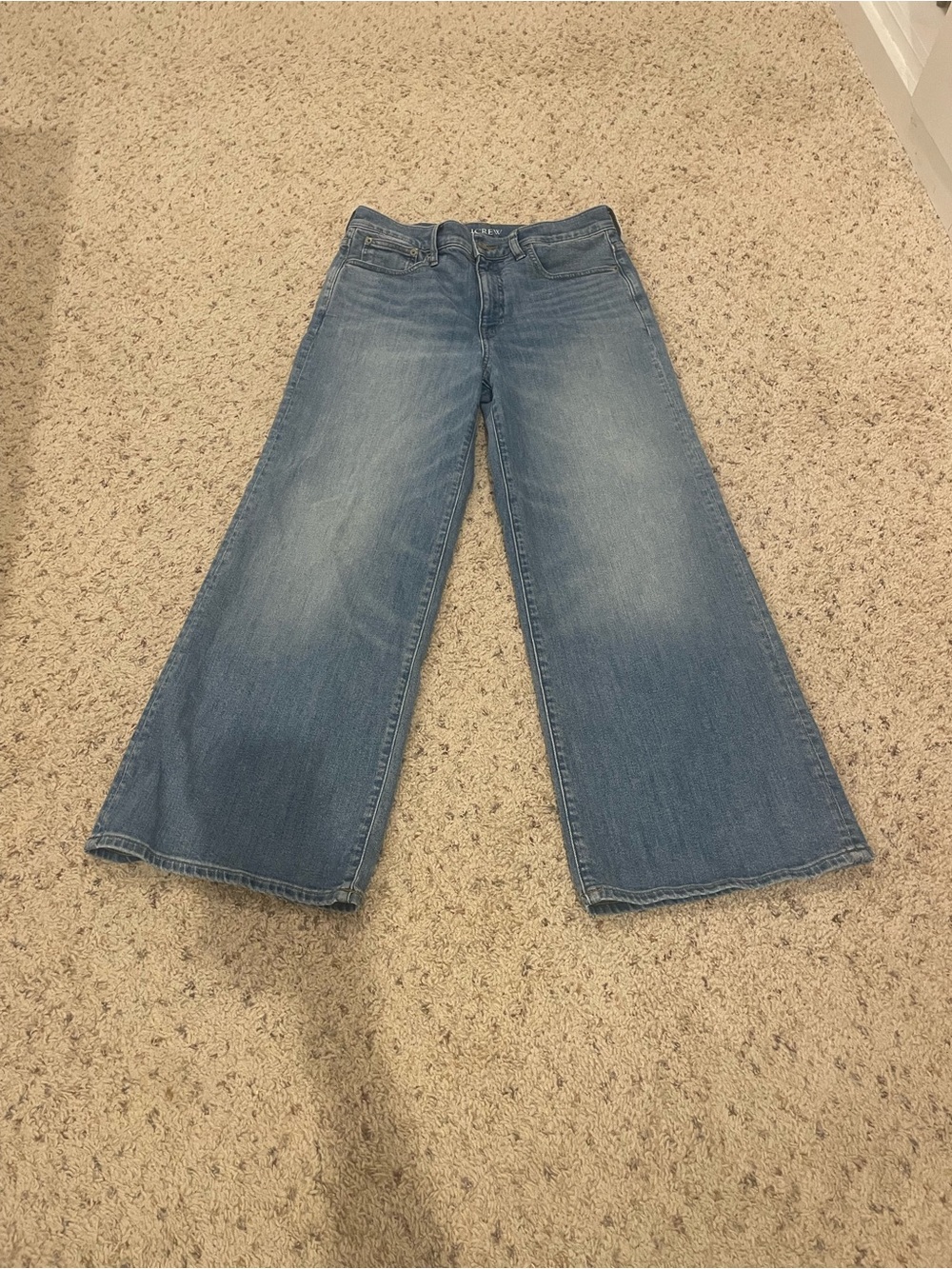 J. Crew Wide-Leg Flare Jeans in Light Blue Denim/New without tags!